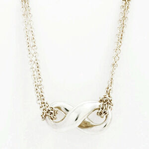 Tiffany Co Infinity Silver Pendant